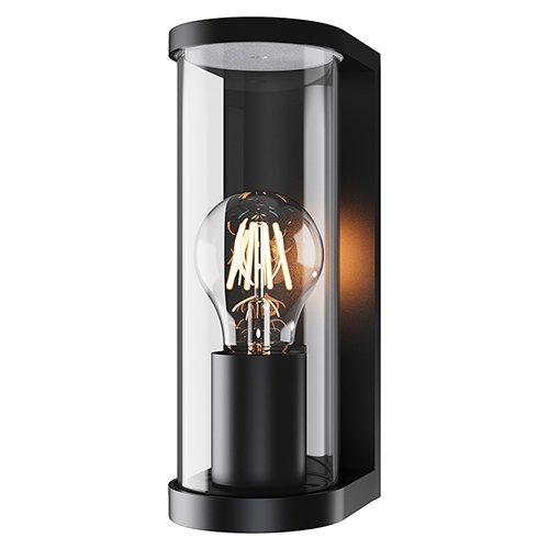 Tube Outdoor Wall Light Black