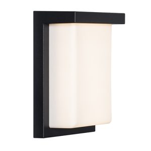 Lone Outdoor Wall Light Black LED 12W