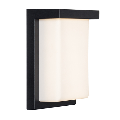 Lone Outdoor Wall Light Black LED 12W