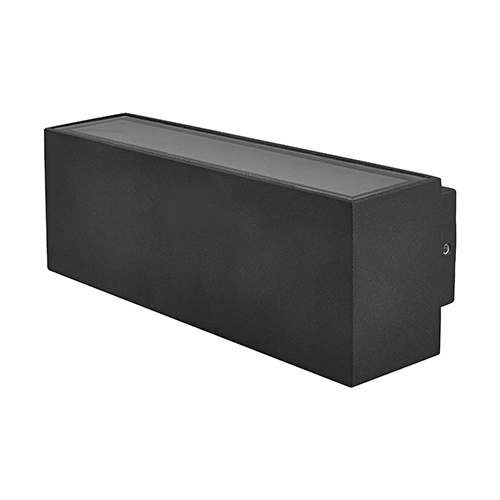 Dual Wall Light Black LED 2x6W