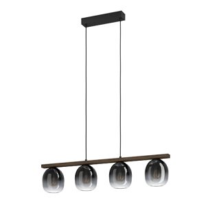 Filago 4LT Pendant Black E27 4x40w
