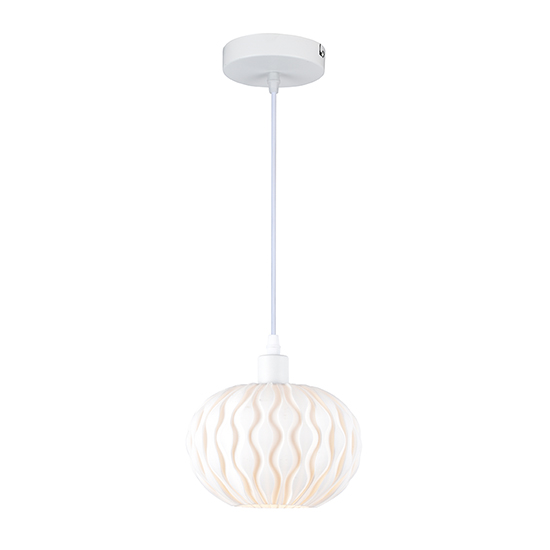 Weavesphere Round Pendant White E27 1x40w