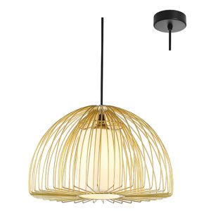 Sunbeam Large Pendant White & Gold E27 1x40w