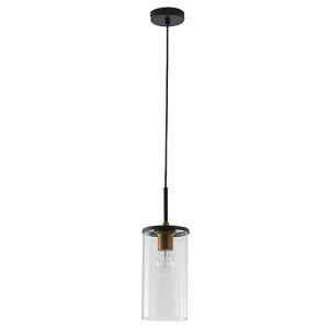 Eurolux Pendant 130mm Clear Glass Black/Bronze