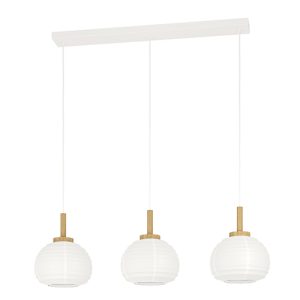 Summerhill 3LT Pendant White/Brown