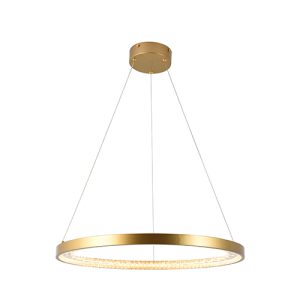 Lustra Ring Crystal Pendant Gold LED 15W 3000K