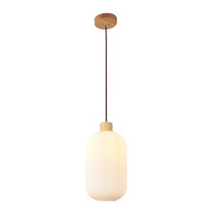 Nesta2 Pendant White Wood/Glass