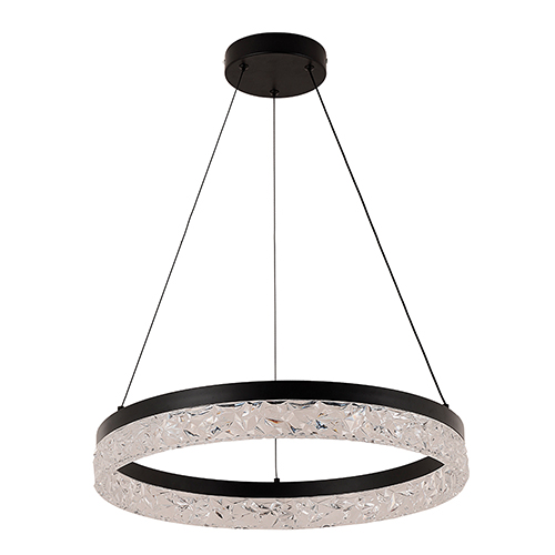 Glint Pendant Black LED 30W 3000K
