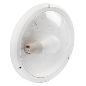 Bulkhead Eco White Clear LED 1x6w