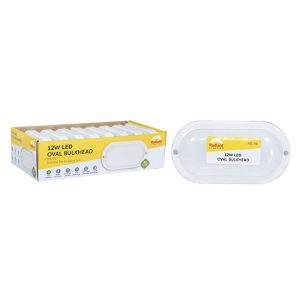 Radiant Oval Bulkhead LED 12w 900lm 6500K (Sell in PDQ of 8 only)