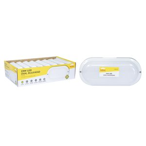 Radiant Oval Bulkhead LED 23W 1800lm 6500K (Sell in PDQ of 8 only)