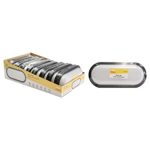 Radiant Oval Bulkhead Black LED 23W 1800lm 6500K (Sell in PDQ of 8)