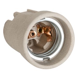 Lampholder E27 Porcelain Unskirted