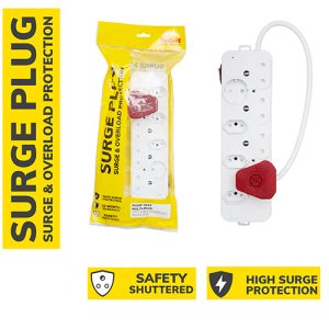 Surge Multi-Plug 8 Way with Surge & Overload Protection