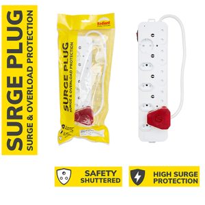 Surge Multi-Plug 10 Way with Surge & Overload Protection