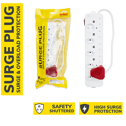 Surge Multi-Plug 10 Way with Surge & Overload Protection