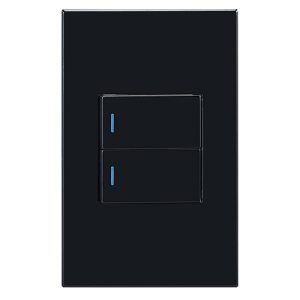 Horizon Modern 2L1W Switch Black