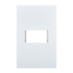 Horizon Modern 1 Lever Grid Plate White