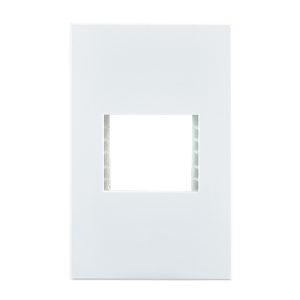 Horizon Modern 2 Lever Grid Plate White