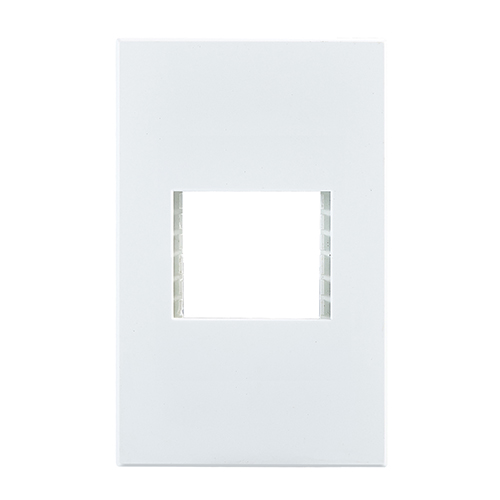 Horizon Modern 2 Lever Grid Plate White