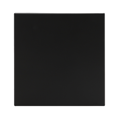 Horizon Modern Blank Plate 4x4 Black