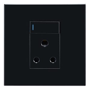 Horizon Modern Single Socket16a BLK 4X4