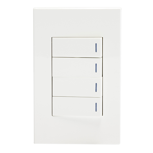 Horizon Modern 4L2W Switch White