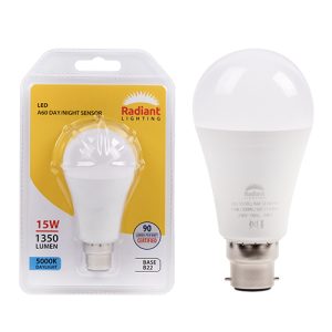 A60 Day/Night Sensor 15w LED B22 5000K 105lm