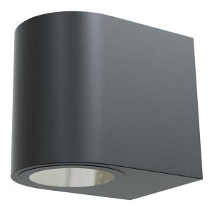 Ombra Outdoor W/Light Round Black LED 1x7w
