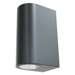 Ombra Outdoor W/Light Round Black LED 2x7w