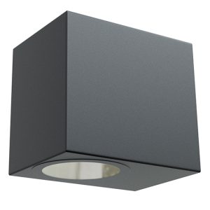 Omni Outdoor W/Light Square Black LED 1x7w