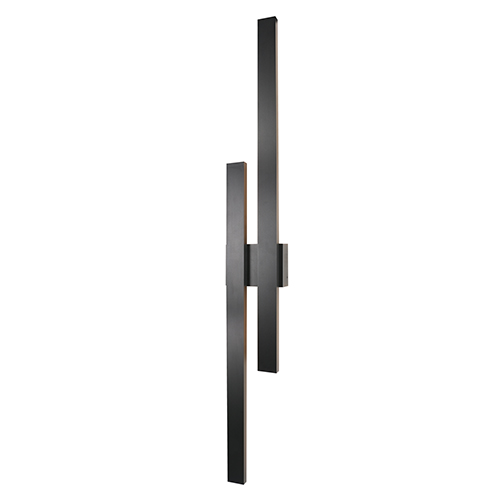 Strut Dual Outdoor Wall Light Black LED 48W