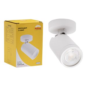 Spotlight 1LT Surface Mount Twist & Lock White