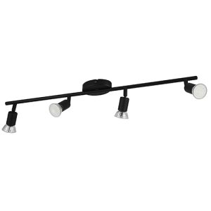 Buzz 4LT Spot Light Black LED GU10