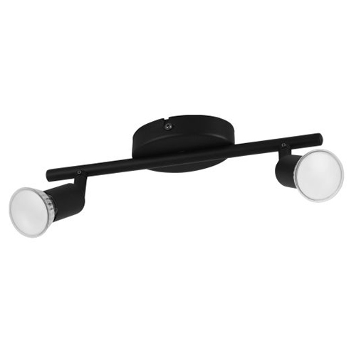 Buzz 2LT Spot Light Black LED GU10 2x3w