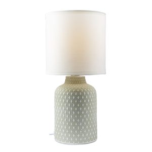 Castile Table Lamp Grey E27 1x40w