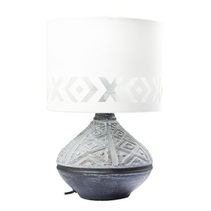 Bali Table Lamp Grey E27 1x40w