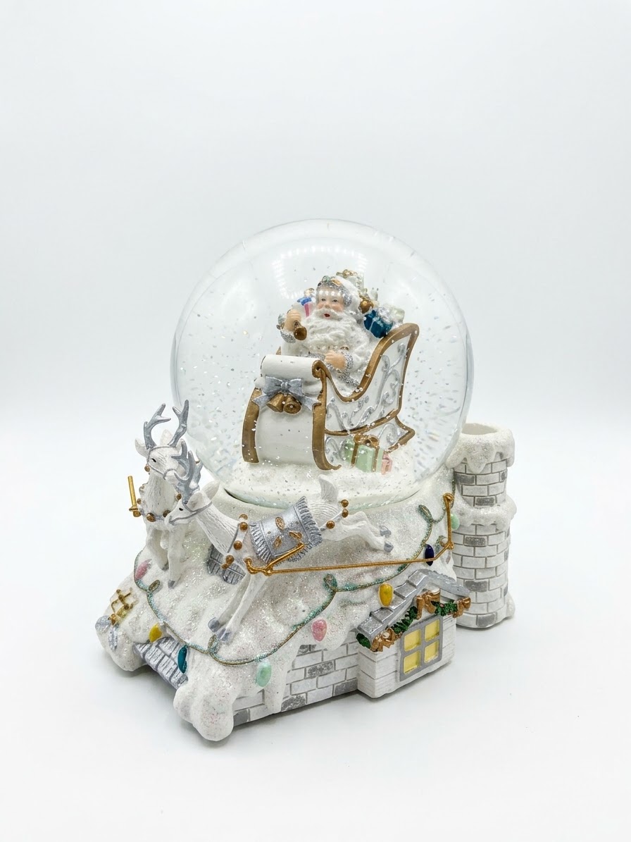 Santa with Gifts Snowglobe